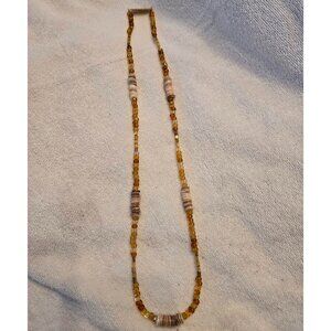 Handmade Glass and Shell Necklace